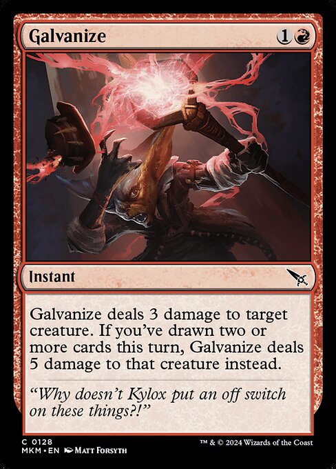 Galvanize highlighted card art