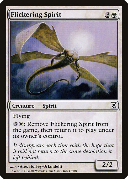 Flickering Spirit highlighted card art