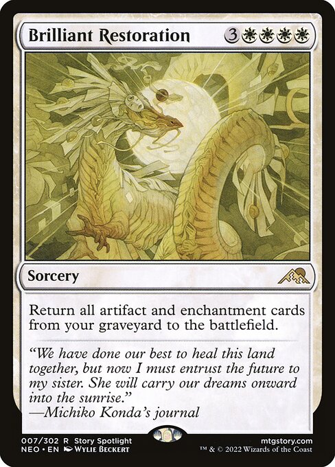 Brilliant Restoration from Kamigawa: Neon Dynasty