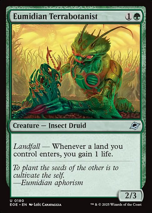 Eumidian Terrabotanist highlighted card art