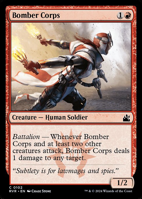 Bomber Corps highlighted card art