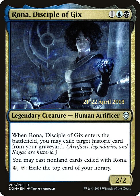 Rona, Disciple of Gix from Dominaria Promos