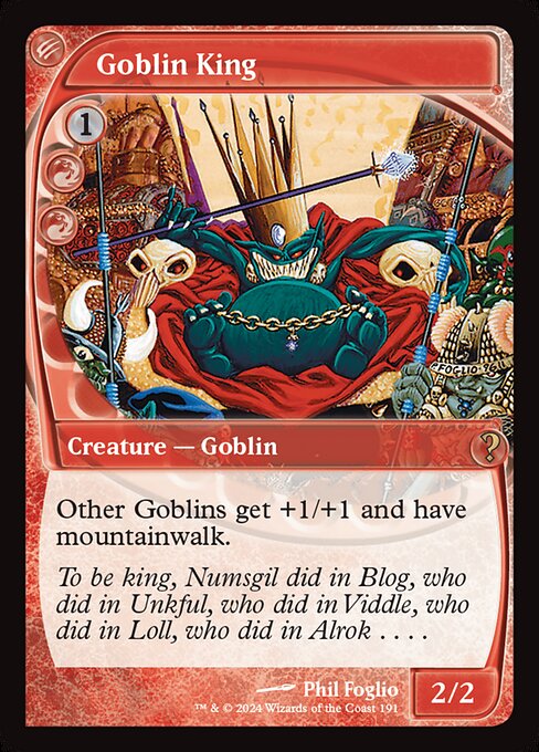 Goblin King highlighted card art