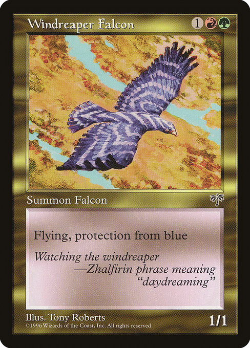 Windreaper Falcon highlighted card art