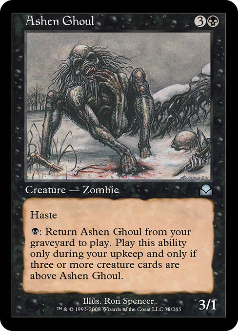 Ashen Ghoul highlighted card art