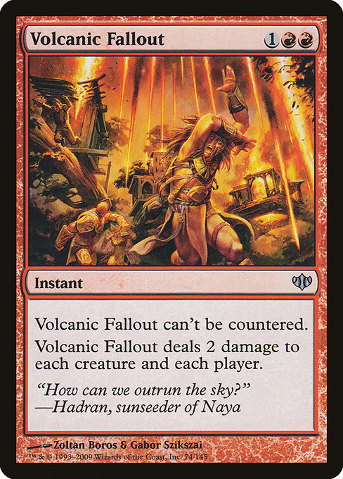 Volcanic Fallout from Conflux