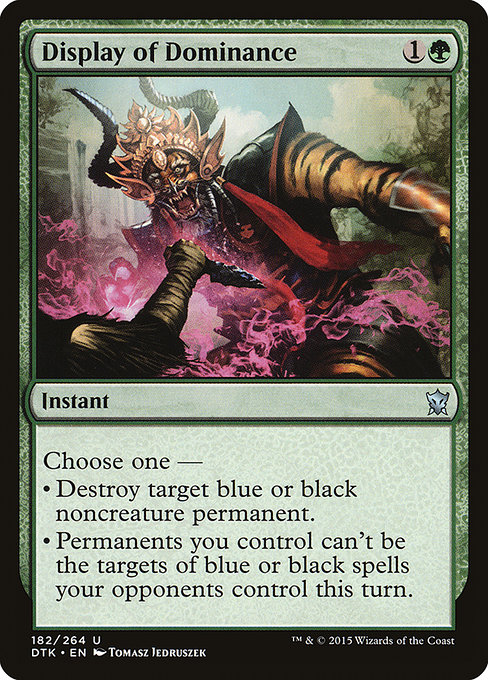 Display of Dominance highlighted card art