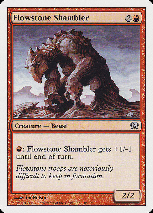 Flowstone Shambler highlighted card art