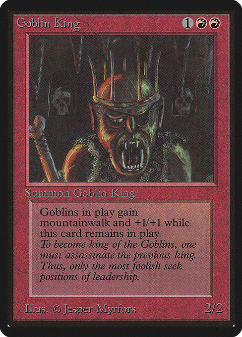 Goblin King from Limited Edition Beta