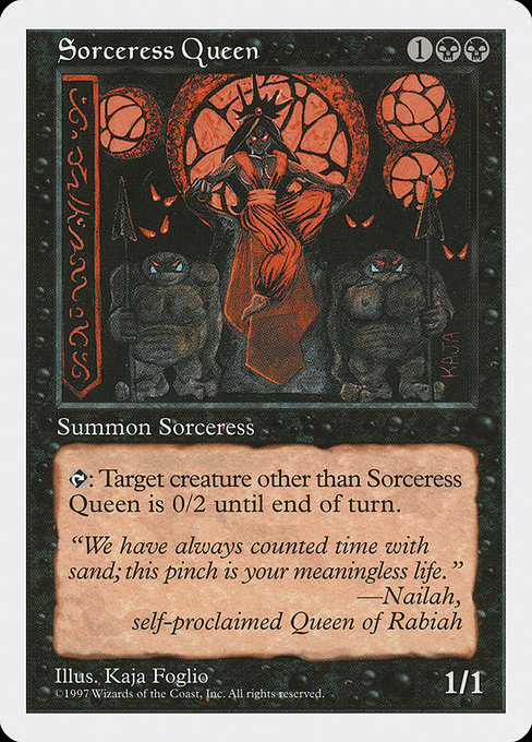 Sorceress Queen highlighted card art