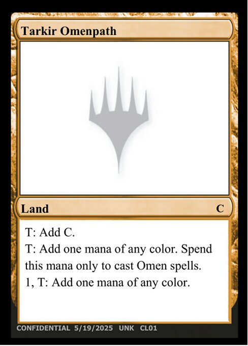 Tarkir Omenpath from Unknown Event