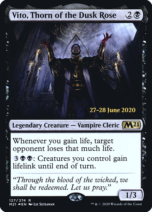 Vito, Thorn of the Dusk Rose from Core Set 2021 Promos