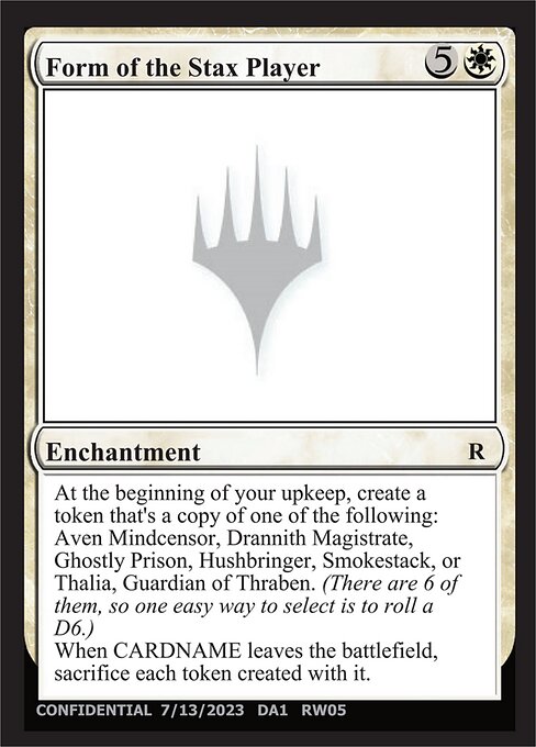 Form of the Stax Player highlighted card art