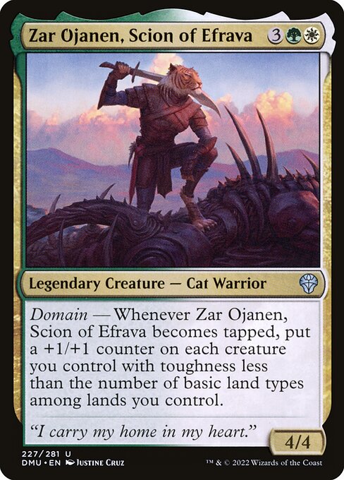 Zar Ojanen, Scion of Efrava highlighted card art