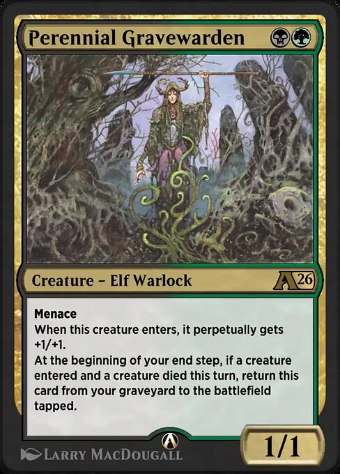 Perennial Gravewarden highlighted card art