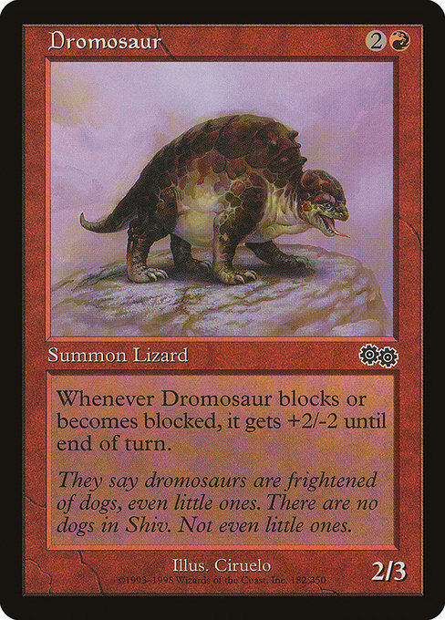 Dromosaur highlighted card art