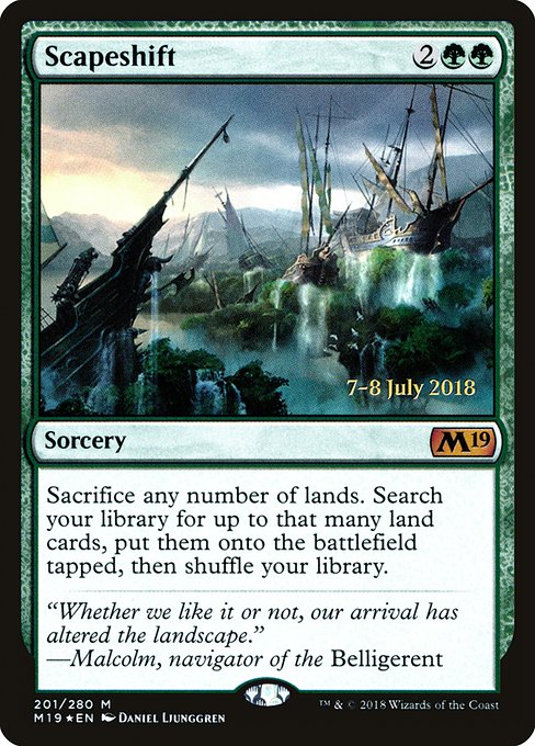 Scapeshift from Core Set 2019 Promos