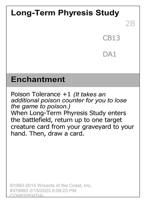Long-Term Phyresis Study highlighted card art