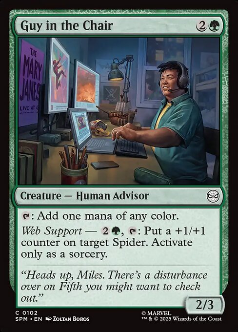 Guy in the Chair highlighted card art