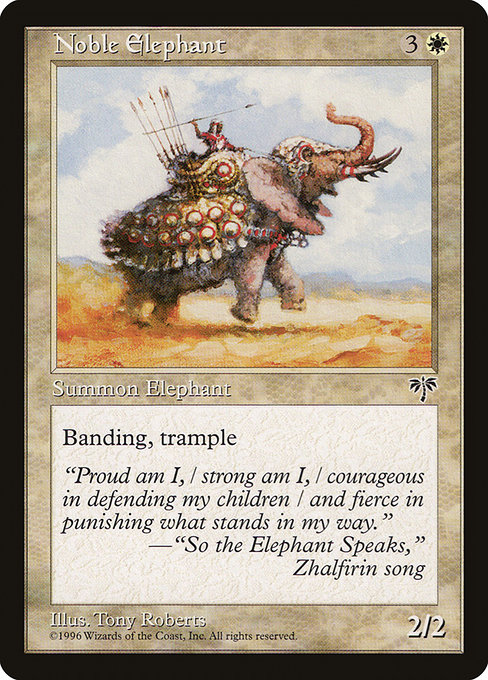 Noble Elephant highlighted card art