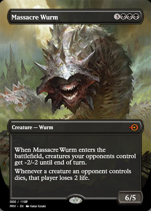 Massacre Wurm from Magic Online Promos