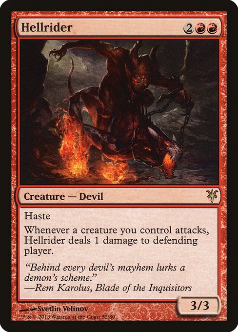 Hellrider from Duel Decks: Sorin vs. Tibalt