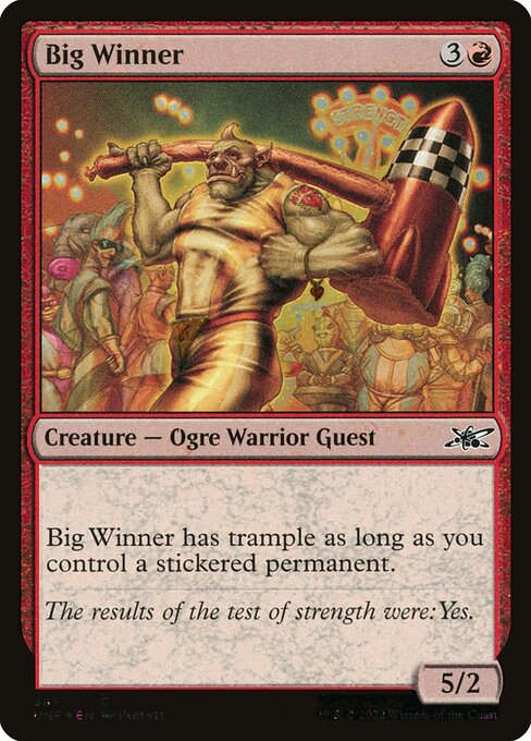 Big Winner highlighted card art