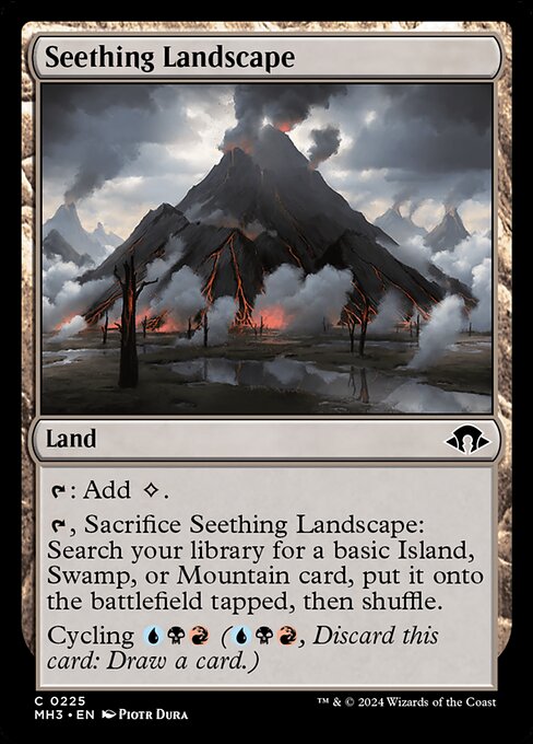 Seething Landscape highlighted card art