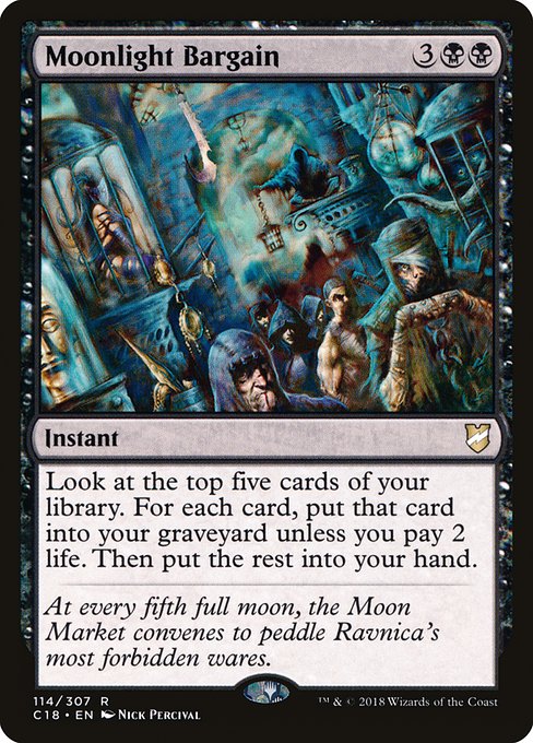 Moonlight Bargain highlighted card art