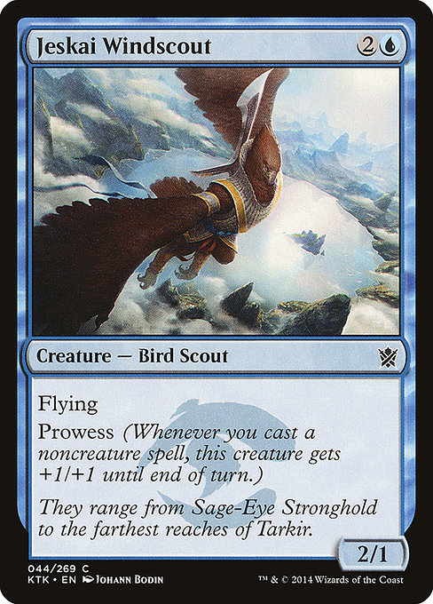Jeskai Windscout highlighted card art