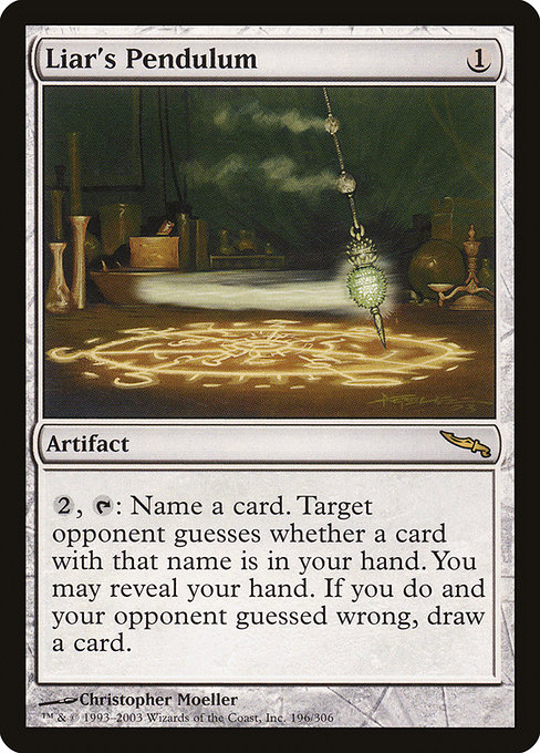 Liar's Pendulum highlighted card art