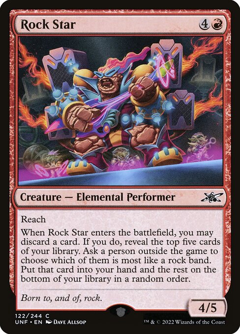 Rock Star highlighted card art