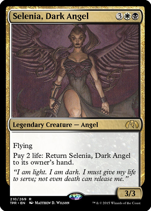 Selenia, Dark Angel highlighted card art
