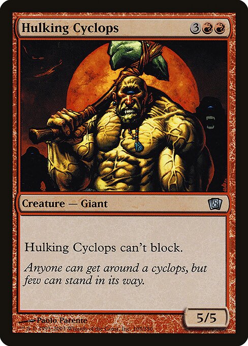 Hulking Cyclops highlighted card art