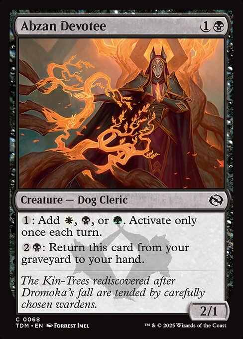 Abzan Devotee highlighted card art
