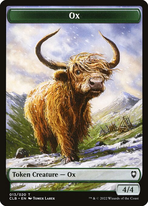 Ox highlighted card art