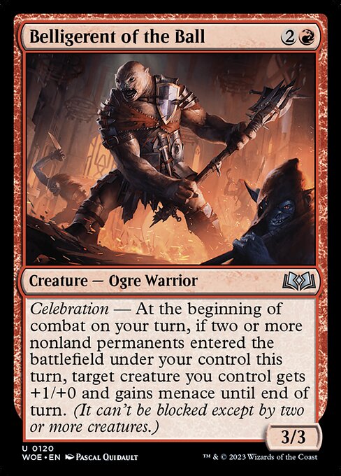 Belligerent of the Ball highlighted card art