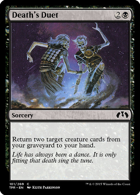 Death's Duet highlighted card art