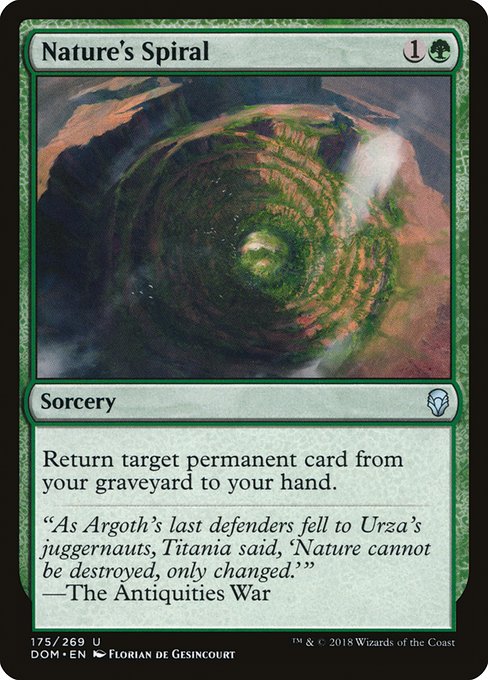 Nature's Spiral highlighted card art