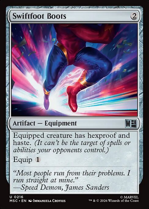 Swiftfoot Boots highlighted card art