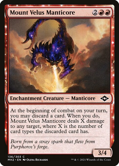 Mount Velus Manticore highlighted card art
