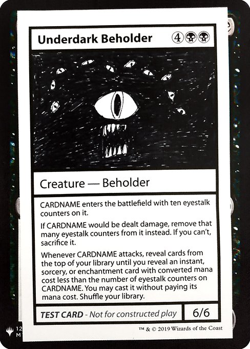 Underdark Beholder from Mystery Booster Playtest Cards 2019