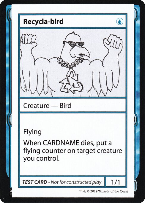 Recycla-bird highlighted card art