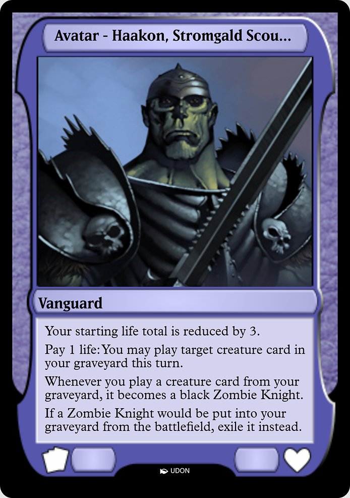 Haakon, Stromgald Scourge Avatar highlighted card art