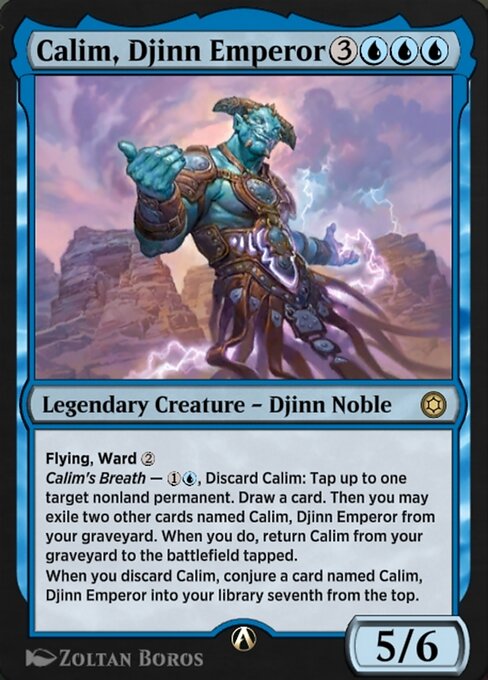 Calim, Djinn Emperor highlighted card art