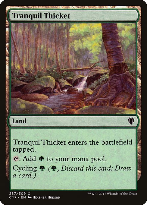 Tranquil Thicket from Commander 2017