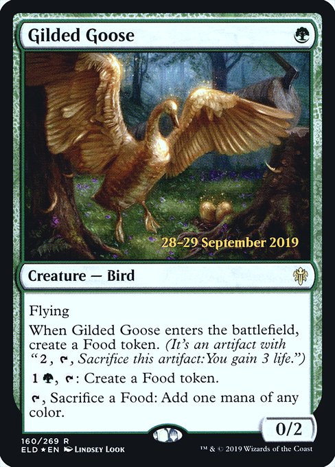 Gilded Goose from Throne of Eldraine Promos