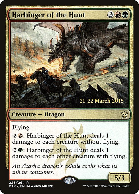 Harbinger of the Hunt from Dragons of Tarkir Promos