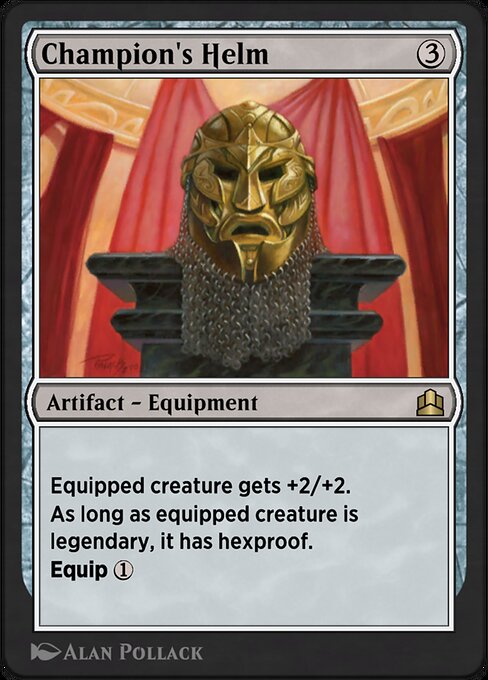 Champion's Helm highlighted card art