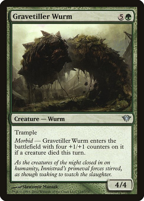 Gravetiller Wurm highlighted card art